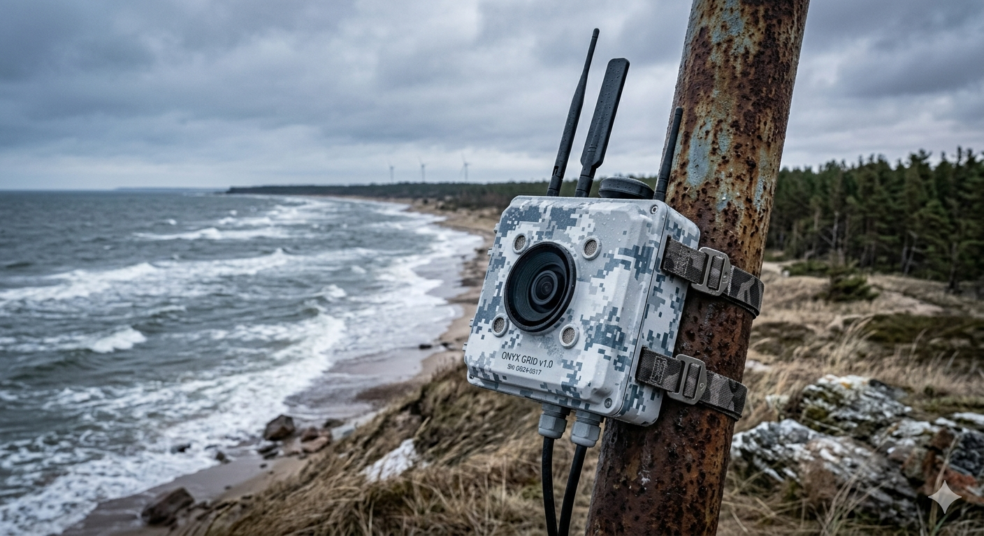 Tervox Grid sensor node deployed on the Baltic coastline